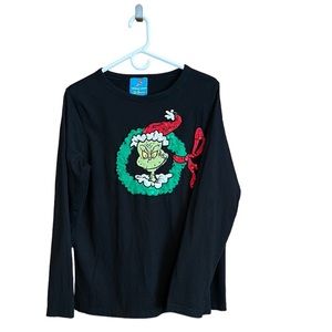Michael Simon for Dr. Seuss Vintage Christmas The Grinch Long Sleeve Shirt